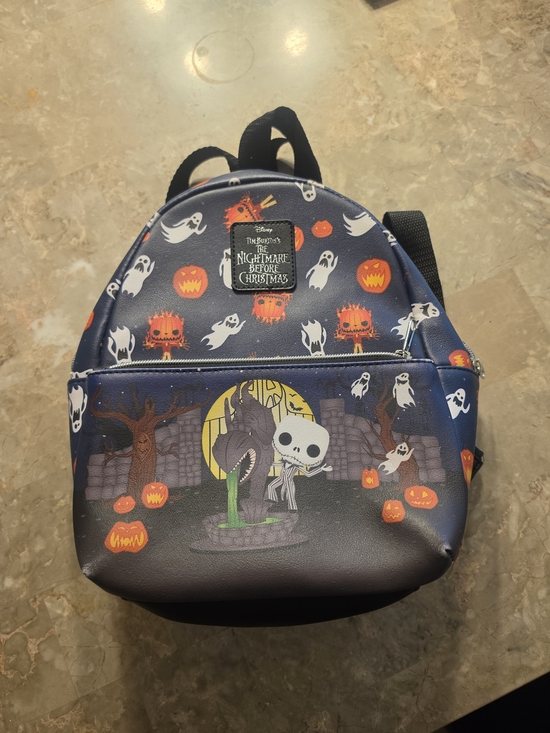 Funko Handbags - Funko Navy and Orange Mini Backpack
